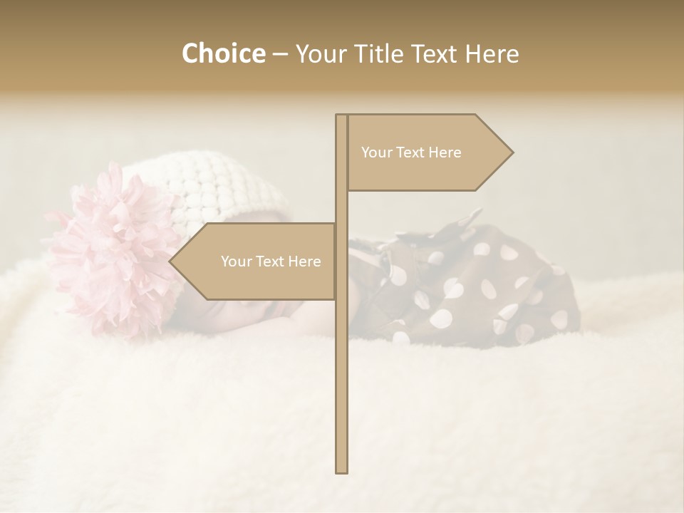 Studio Shot Caucasian Selective Focus PowerPoint Template