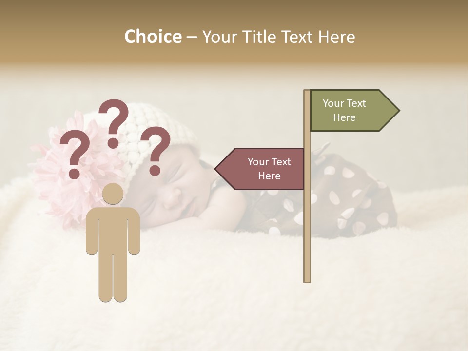 Studio Shot Caucasian Selective Focus PowerPoint Template