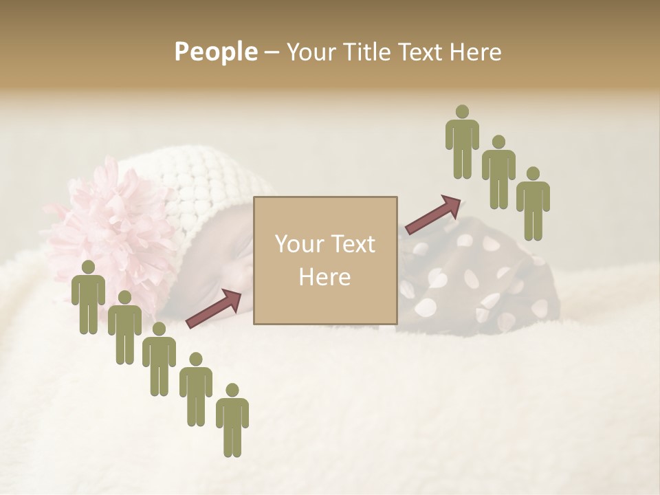 Studio Shot Caucasian Selective Focus PowerPoint Template