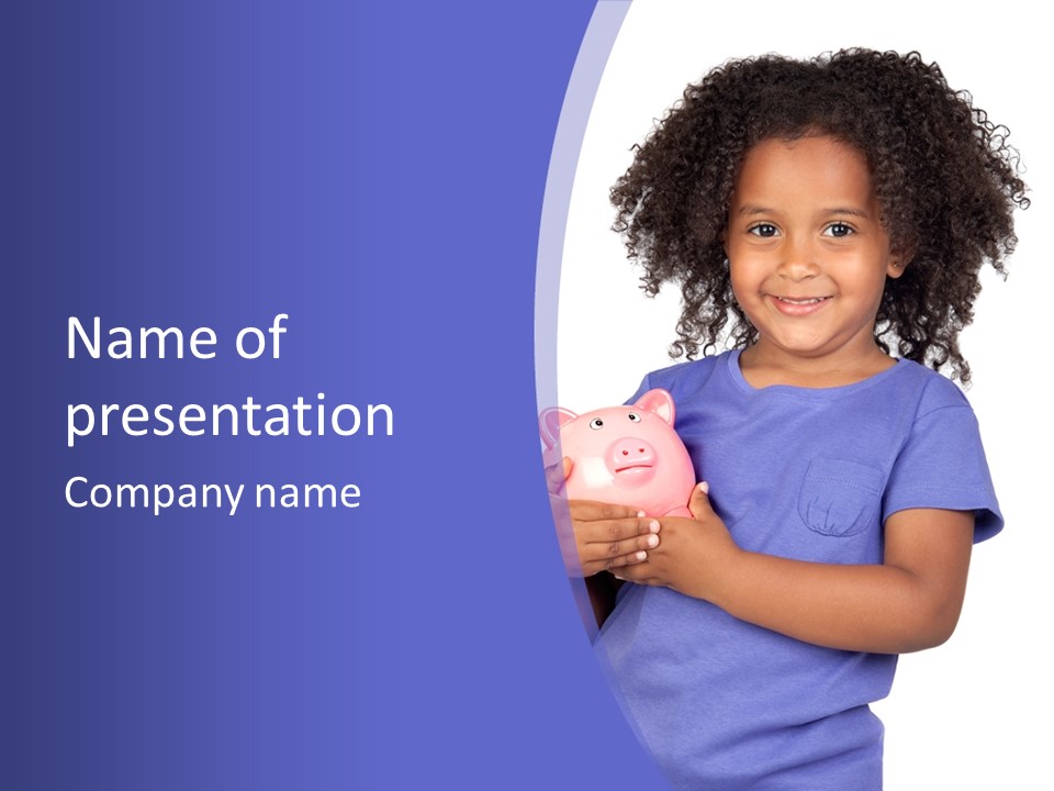 Single Money Female PowerPoint Template