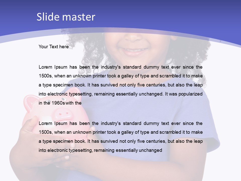 Single Money Female PowerPoint Template