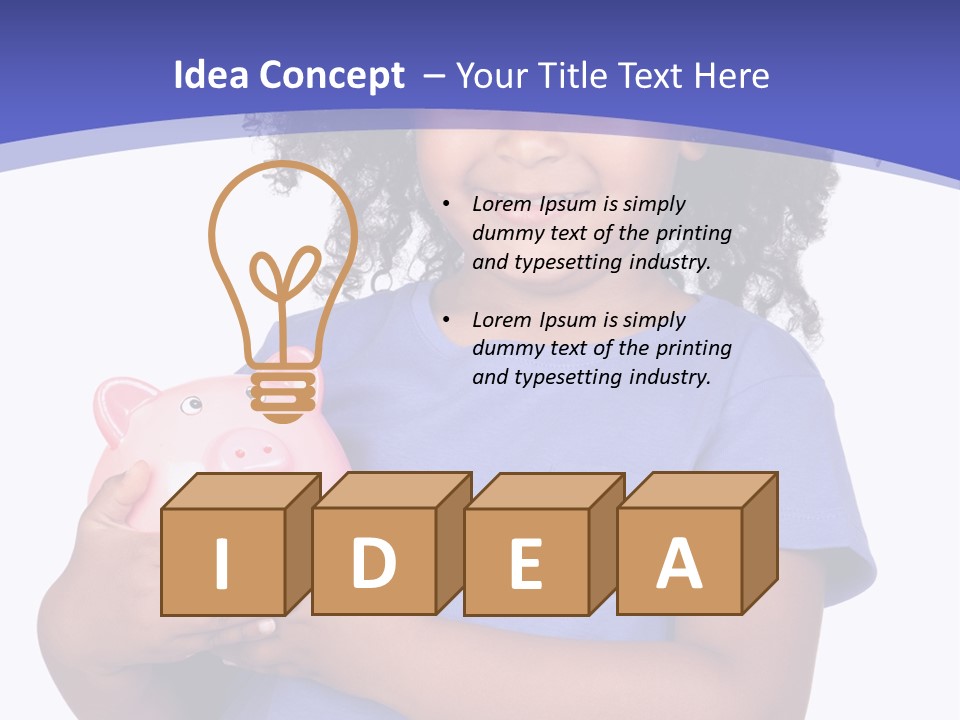 Single Money Female PowerPoint Template