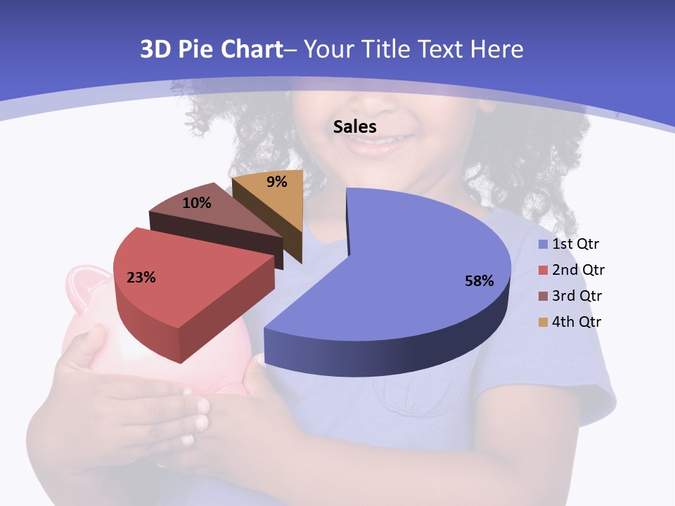 Single Money Female PowerPoint Template