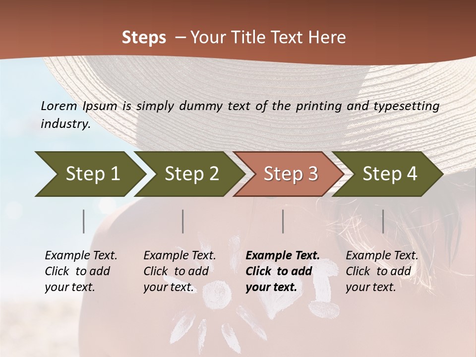 Bathing Close Symbolic PowerPoint Template