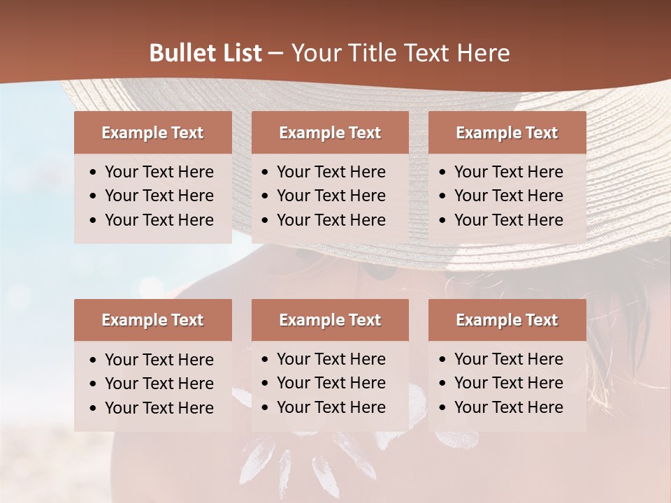 Bathing Close Symbolic PowerPoint Template