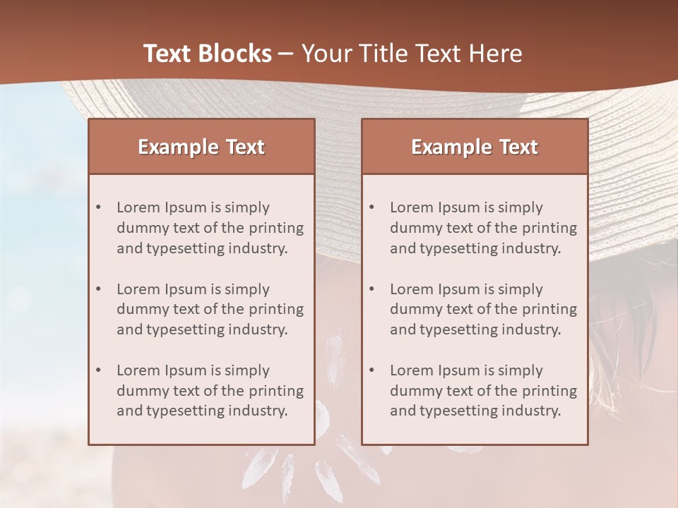 Bathing Close Symbolic PowerPoint Template