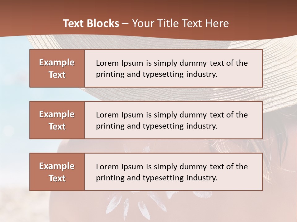 Bathing Close Symbolic PowerPoint Template
