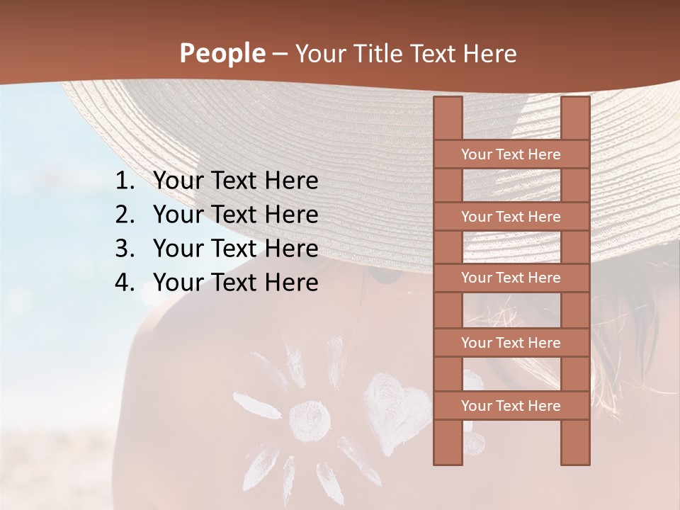 Bathing Close Symbolic PowerPoint Template