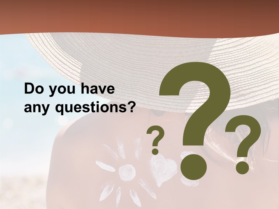 Bathing Close Symbolic PowerPoint Template