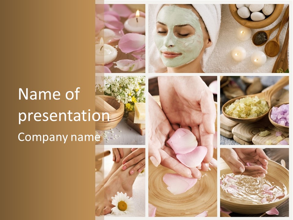 Natural Healthy Salon PowerPoint Template