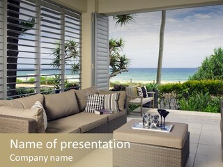 Vacation Domestic Balcony PowerPoint Template