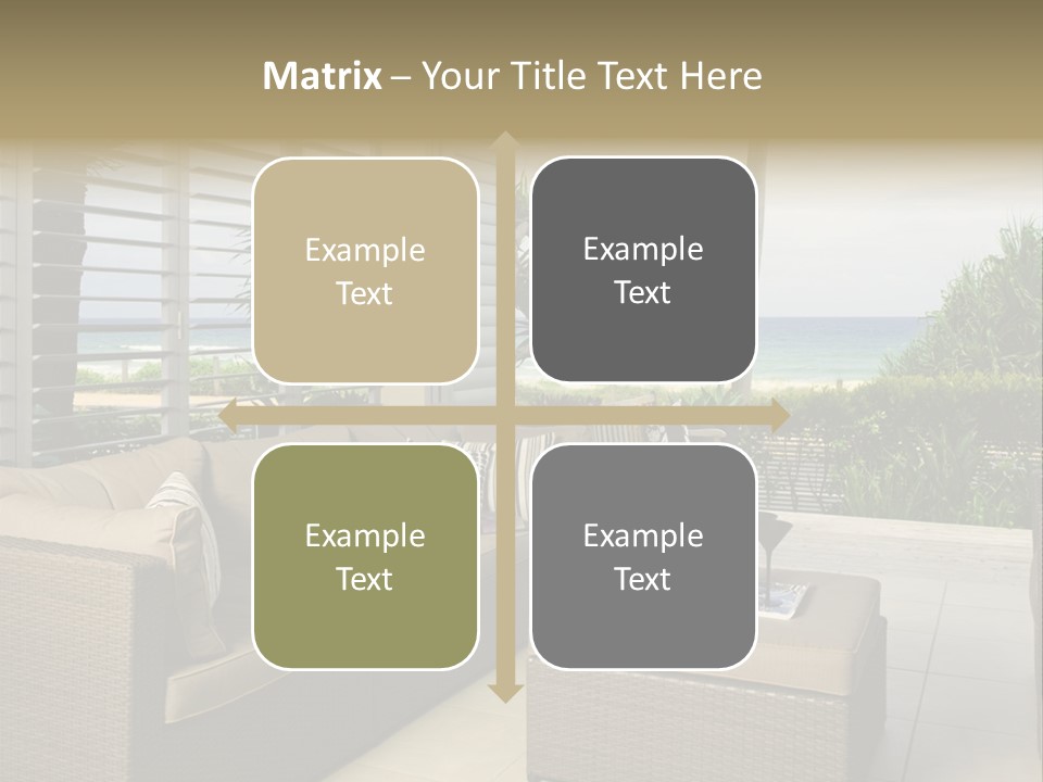 Vacation Domestic Balcony PowerPoint Template