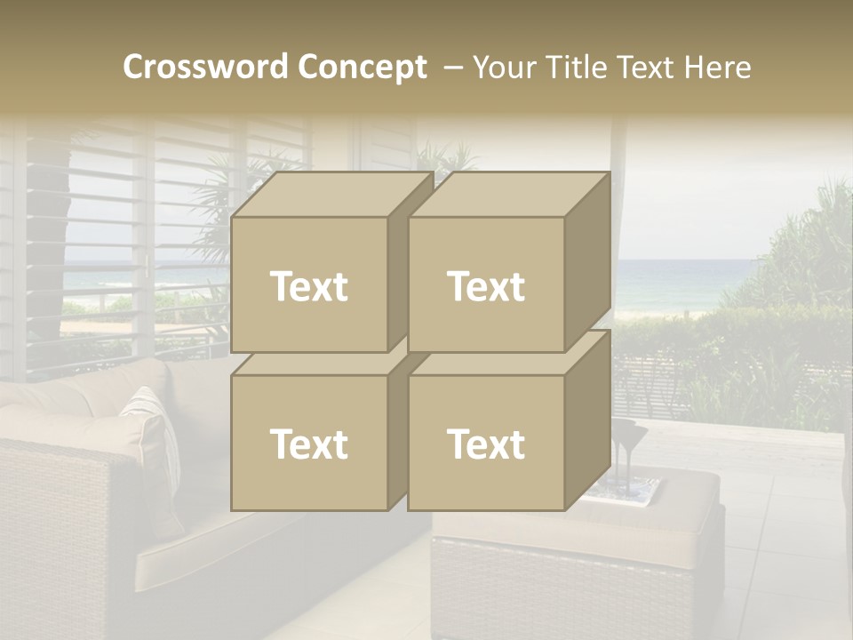 Vacation Domestic Balcony PowerPoint Template