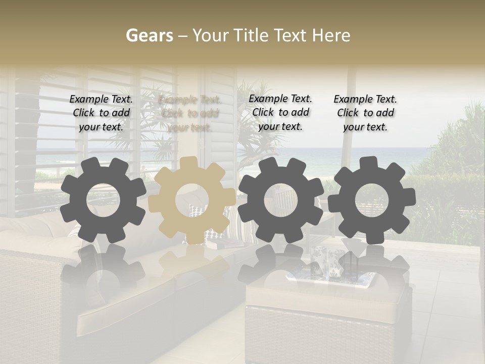 Vacation Domestic Balcony PowerPoint Template