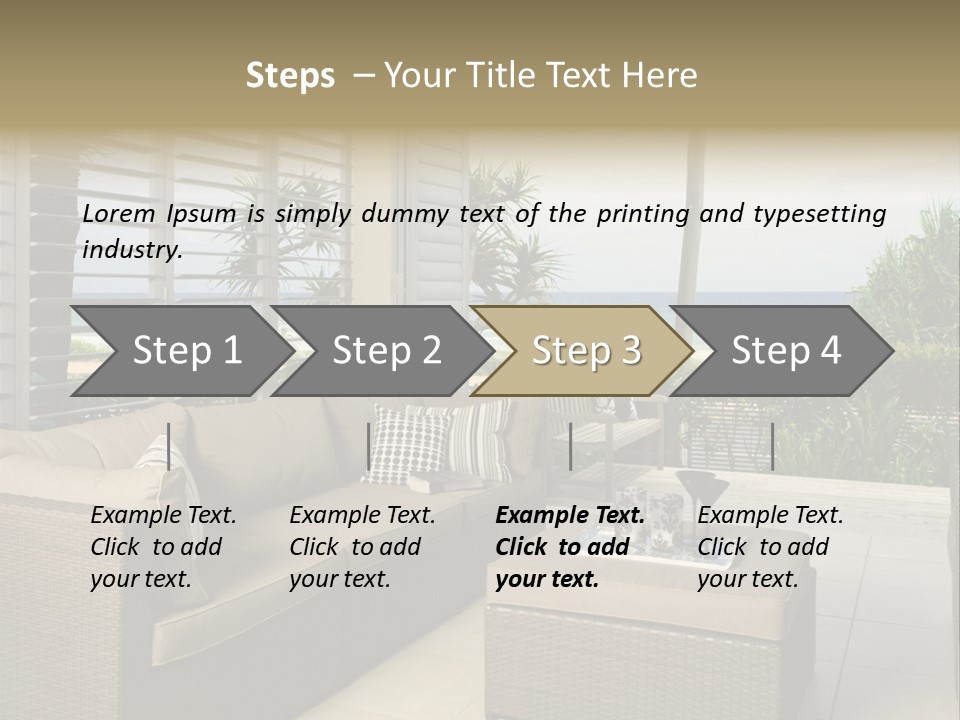 Vacation Domestic Balcony PowerPoint Template