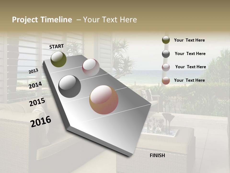 Vacation Domestic Balcony PowerPoint Template