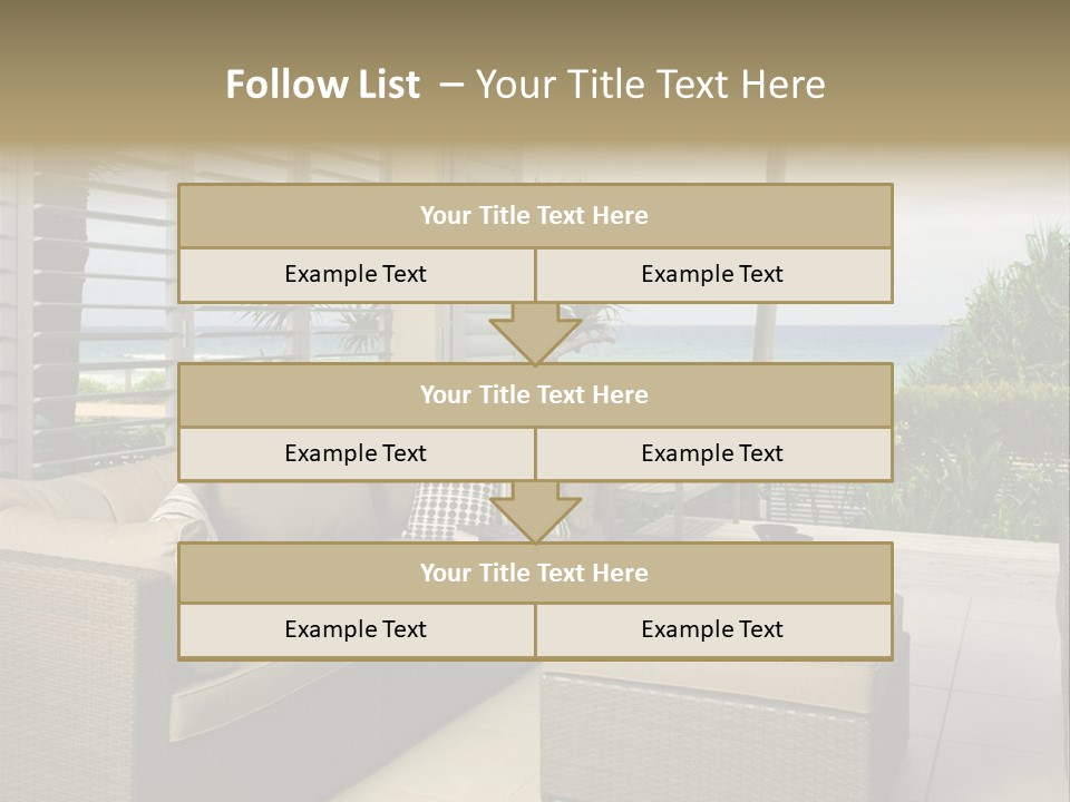 Vacation Domestic Balcony PowerPoint Template