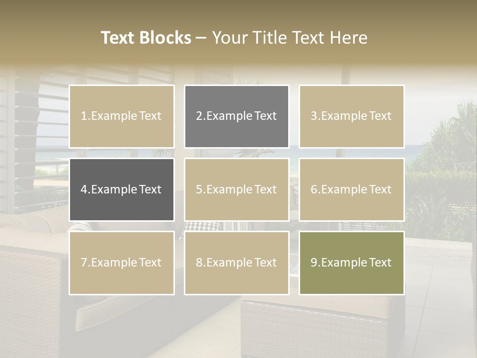 Vacation Domestic Balcony PowerPoint Template