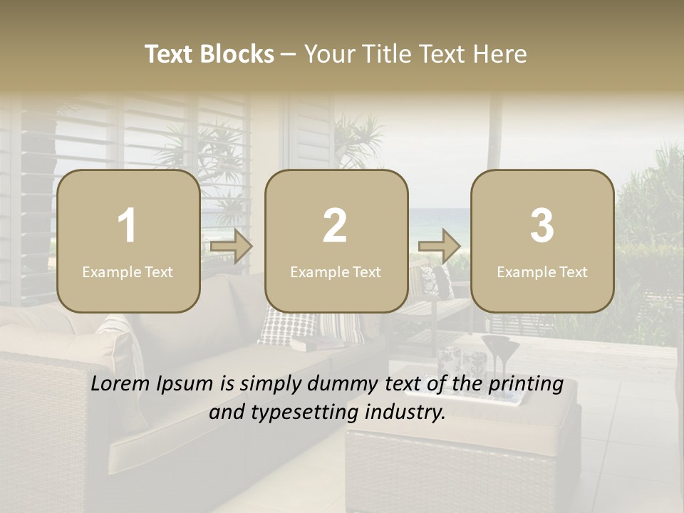 Vacation Domestic Balcony PowerPoint Template