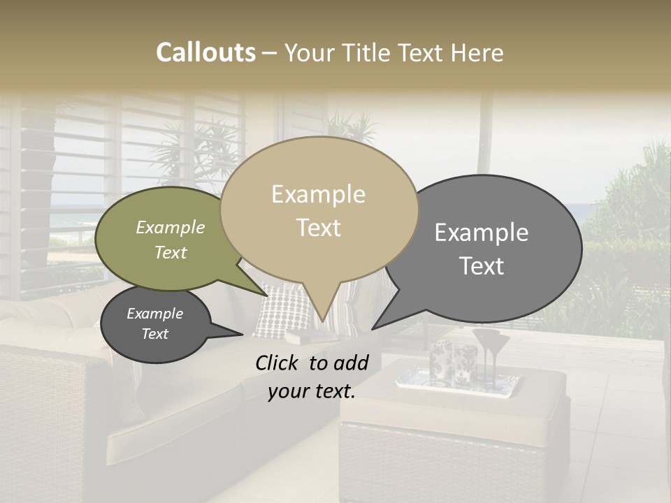 Vacation Domestic Balcony PowerPoint Template