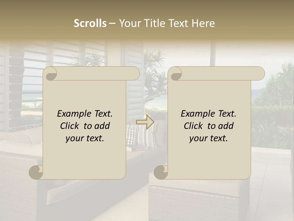 Vacation Domestic Balcony PowerPoint Template