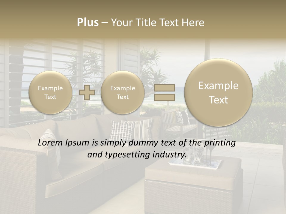 Vacation Domestic Balcony PowerPoint Template