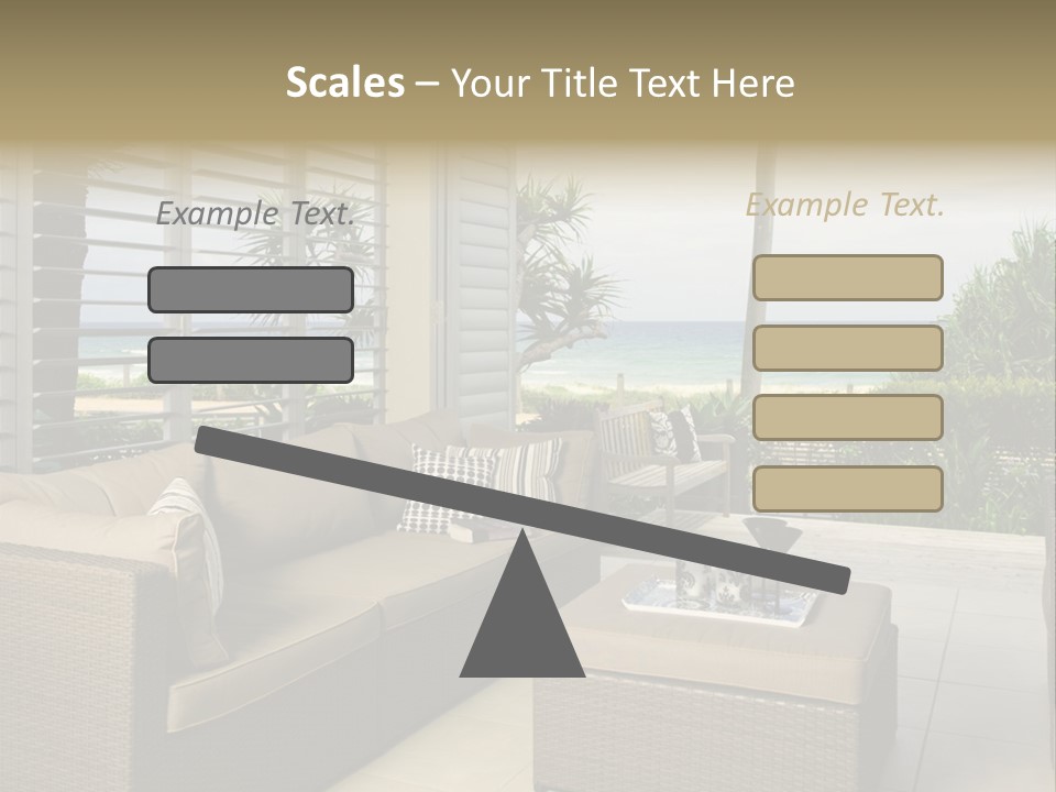Vacation Domestic Balcony PowerPoint Template