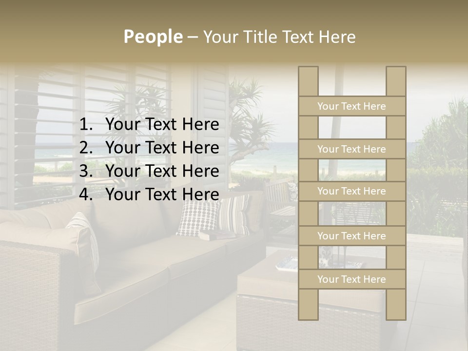 Vacation Domestic Balcony PowerPoint Template