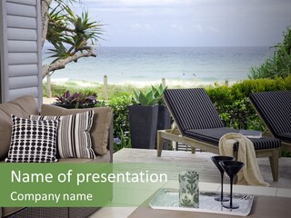 Outdoors Room Beach PowerPoint Template