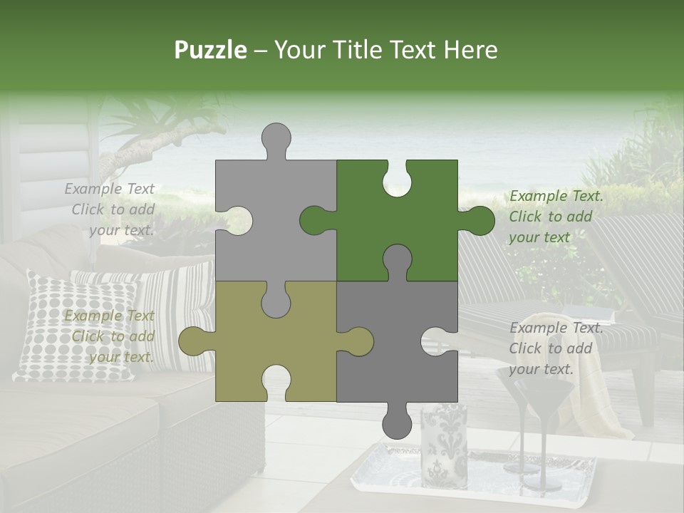 Outdoors Room Beach PowerPoint Template