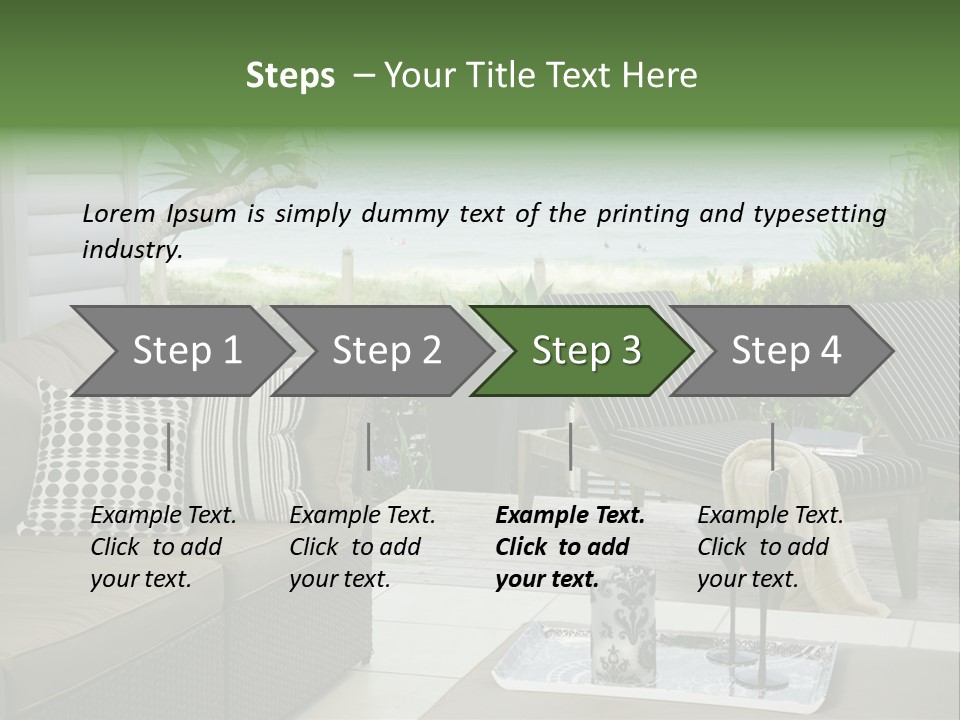 Outdoors Room Beach PowerPoint Template