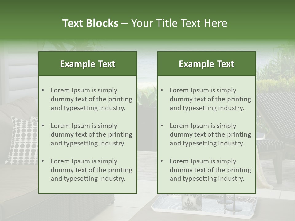 Outdoors Room Beach PowerPoint Template