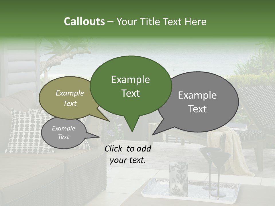 Outdoors Room Beach PowerPoint Template