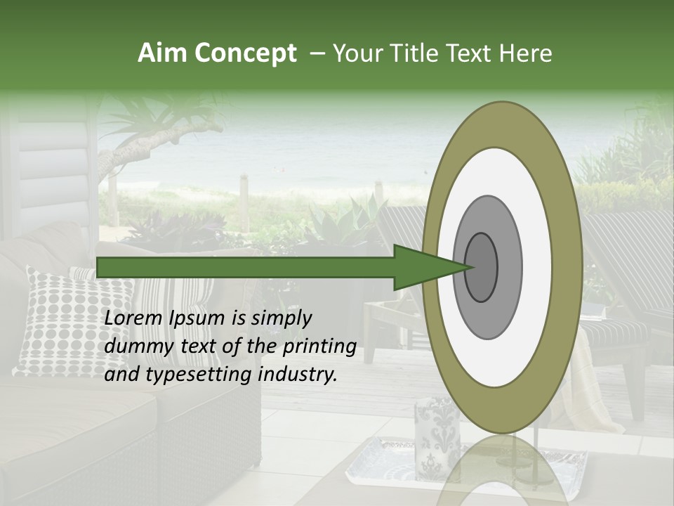 Outdoors Room Beach PowerPoint Template