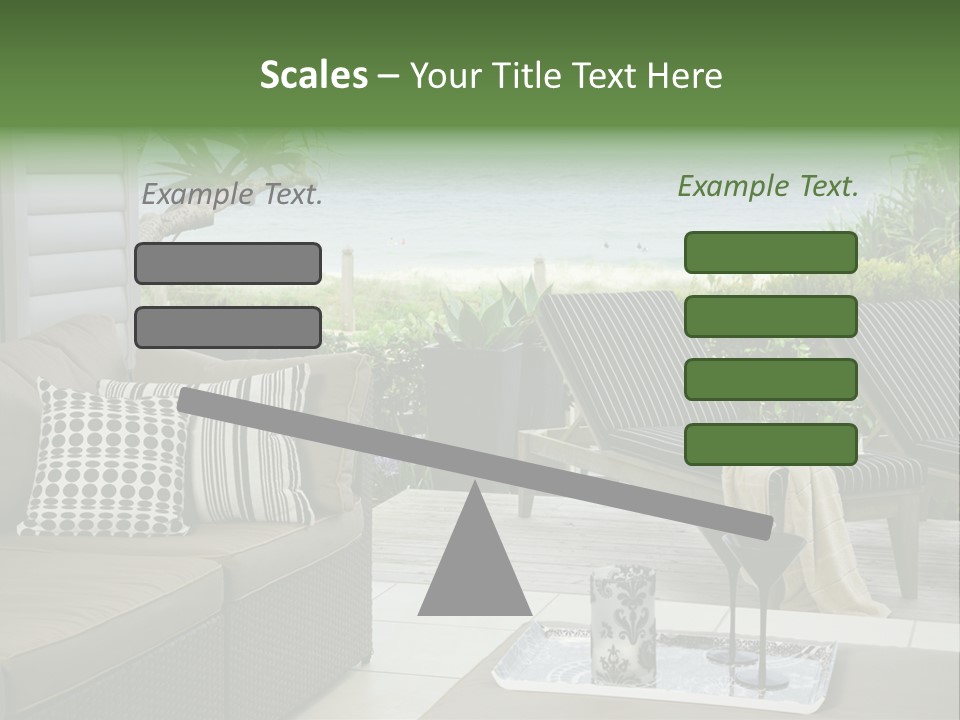 Outdoors Room Beach PowerPoint Template