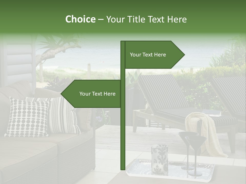 Outdoors Room Beach PowerPoint Template