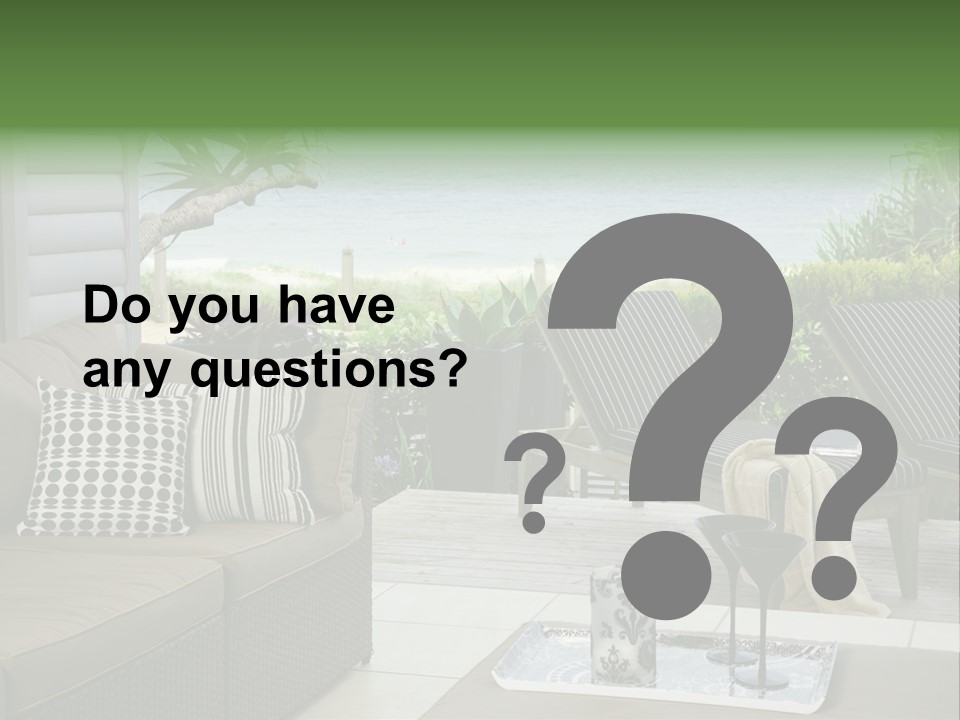 Outdoors Room Beach PowerPoint Template