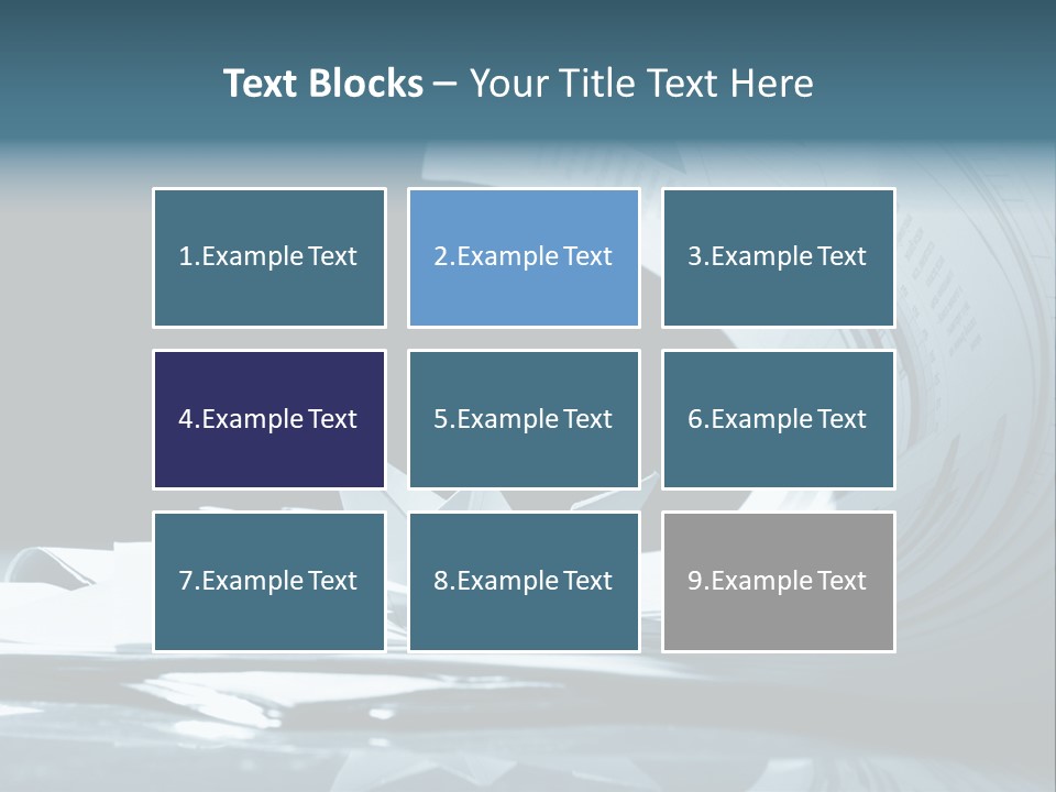 Managing Ocean Report PowerPoint Template