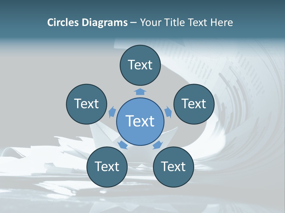 Managing Ocean Report PowerPoint Template