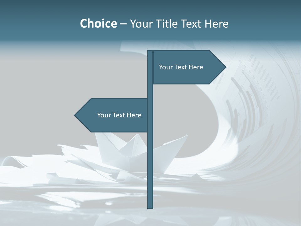Managing Ocean Report PowerPoint Template