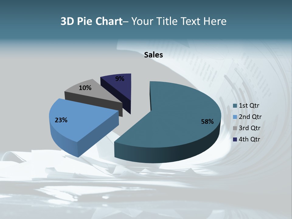 Managing Ocean Report PowerPoint Template