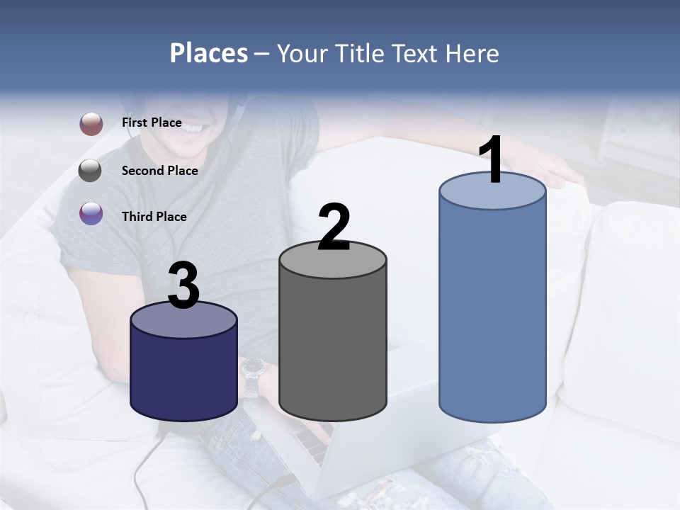 Boy Cheerful Person PowerPoint Template