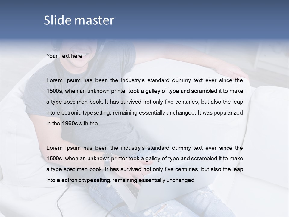 Boy Cheerful Person PowerPoint Template