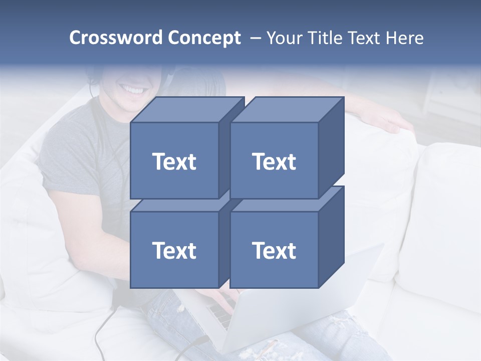 Boy Cheerful Person PowerPoint Template