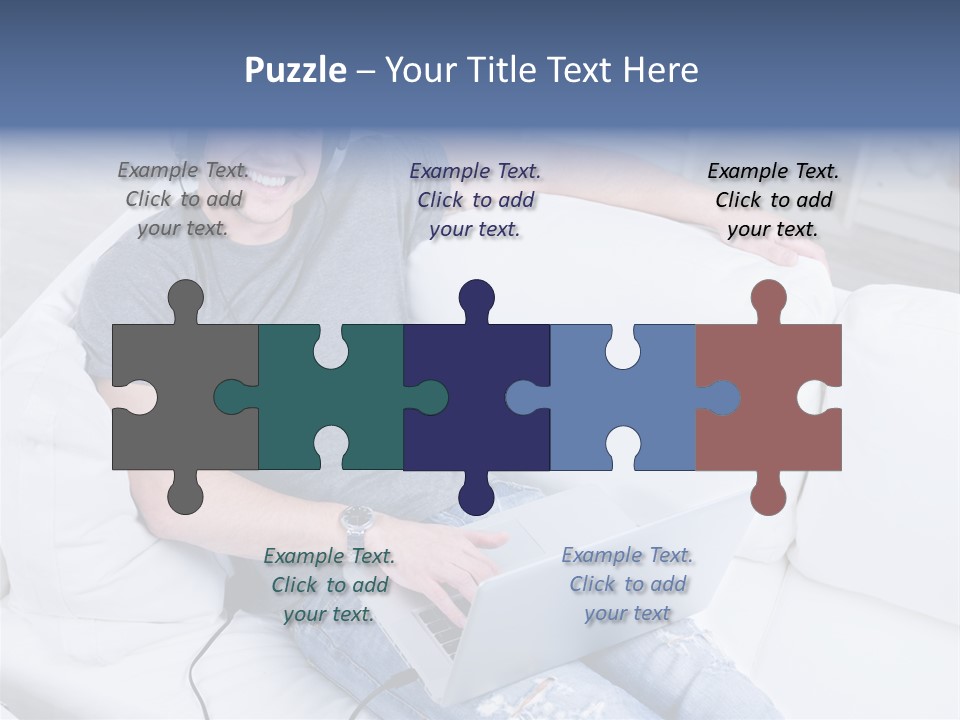 Boy Cheerful Person PowerPoint Template