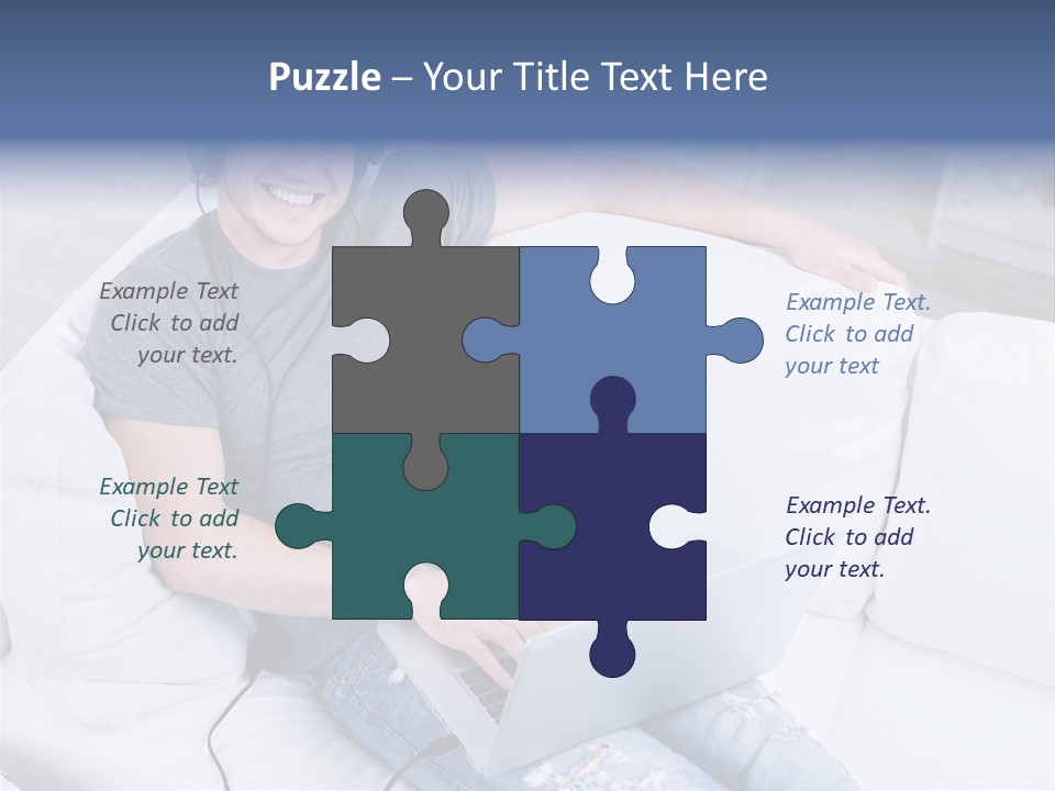 Boy Cheerful Person PowerPoint Template