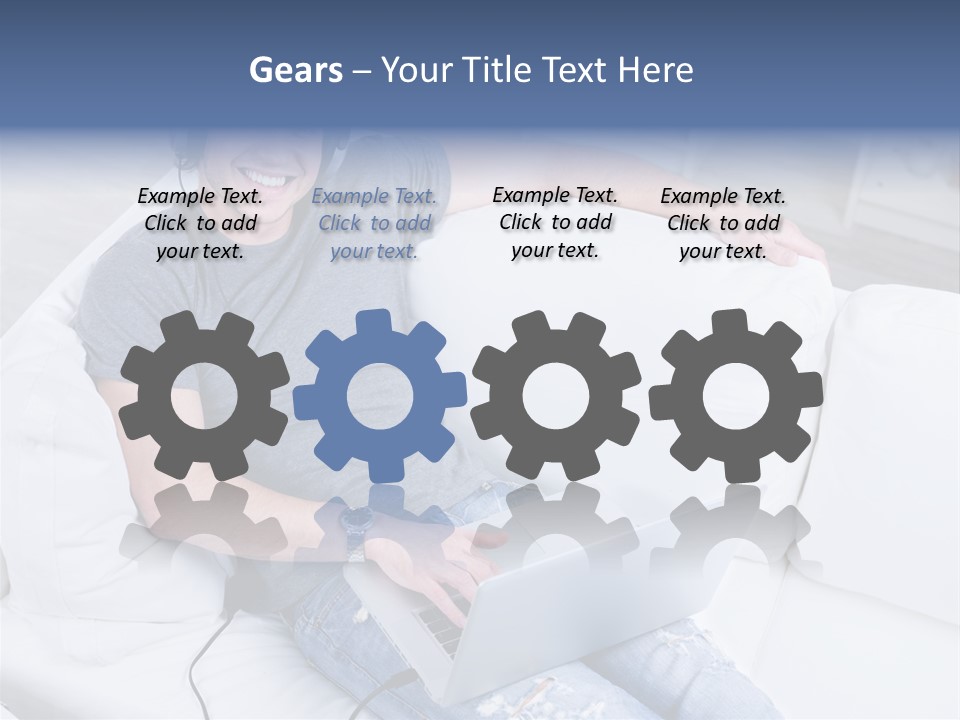 Boy Cheerful Person PowerPoint Template