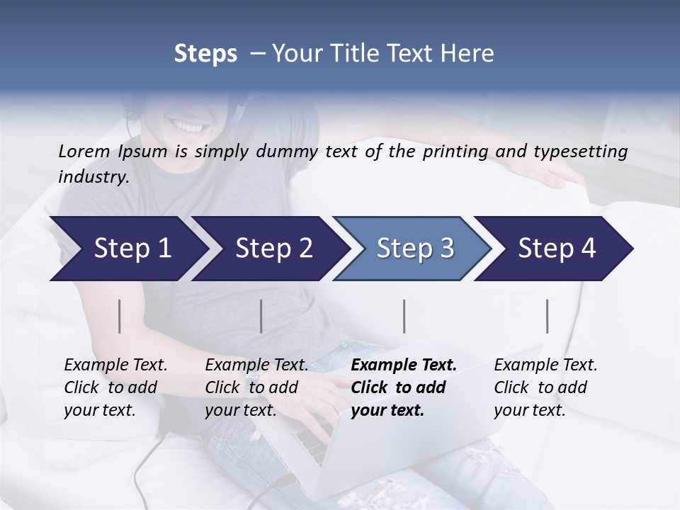 Boy Cheerful Person PowerPoint Template