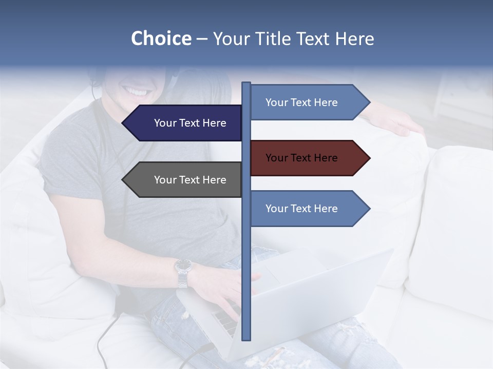 Boy Cheerful Person PowerPoint Template