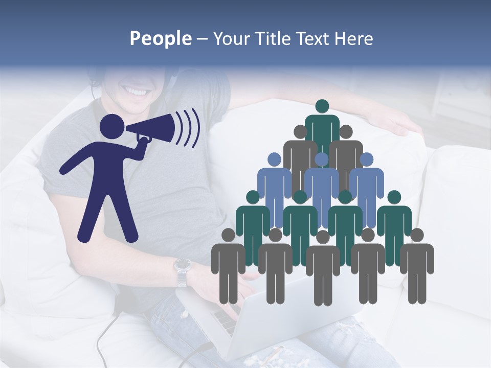 Boy Cheerful Person PowerPoint Template